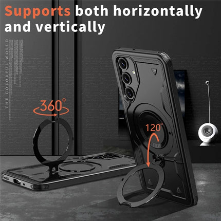 For Samsung Galaxy A16 4G / 5G Case Compatible with MagSafe Military Protection PC+TPU Kickstand Phone Cover