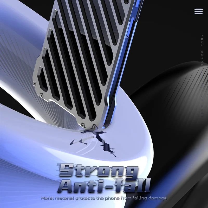 ShopCaseCart Premium Stylish iPhone 16 Aluminum Alloy Armor Protective cover Hollow Impact-resistant Back Guard