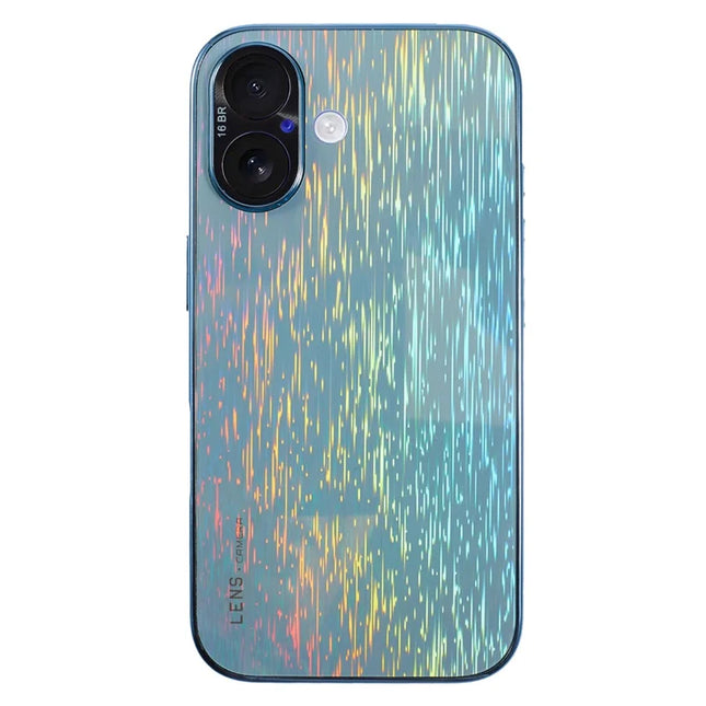 For iPhone 16 Plus Colorful Phone Case Ultra Slim Dropproof Hard PC Back Cover - Sky Blue