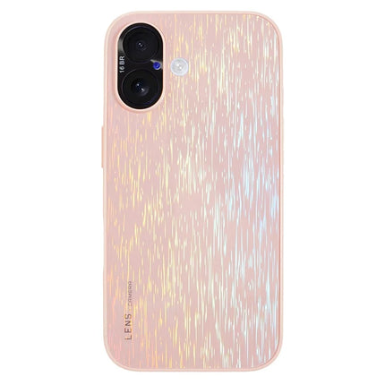 For iPhone 16 Plus Colorful Phone Case Ultra Slim Dropproof Hard PC Back Cover - Pink