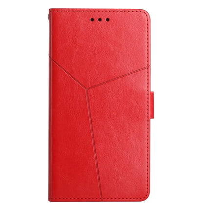 HT01 For Honor Magic7 Lite 5G / X9c 5G / X60 Pro 5G Case Y-Shaped Lines Imprint Leather Phone Cover