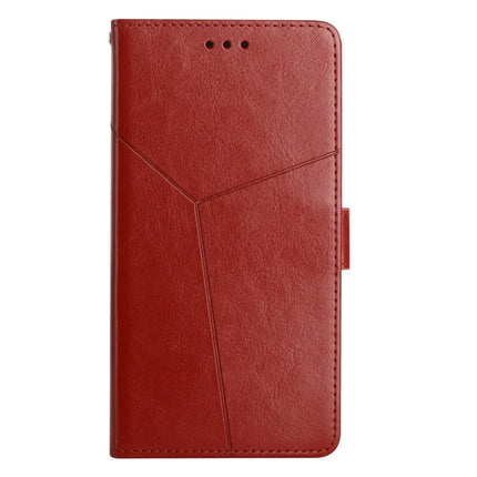 HT01 For Honor Magic7 Lite 5G / X9c 5G / X60 Pro 5G Case Y-Shaped Lines Imprint Leather Phone Cover