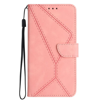HT05 For Honor Magic7 Lite 5G / X9c 5G / X60 Pro 5G Case Leather Imprinted Lines Phone Cover with Card Holder