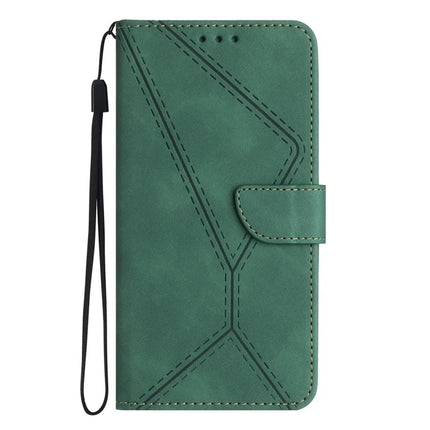HT05 For Honor Magic7 Lite 5G / X9c 5G / X60 Pro 5G Case Leather Imprinted Lines Phone Cover with Card Holder