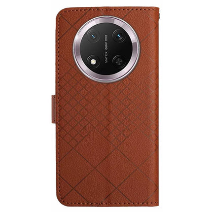 HT06 For Honor Magic7 Lite 5G / X9c 5G / X60 Pro 5G Wallet Phone Case Imprint PU Leather Flip Folio Cover