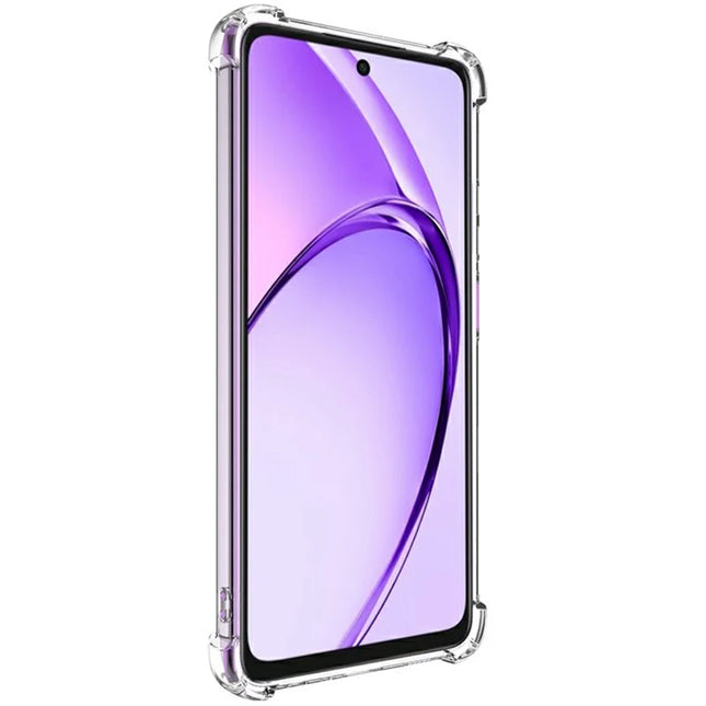 IMAK UX-4 Series Clear Phone Case for Oppo A3x 5G (India)  /  A3x 4G  /  A60 5G  /  A3 5G  /  A40 4G  /  A40M 4G Four Corner Shockproof TPU Back Cover