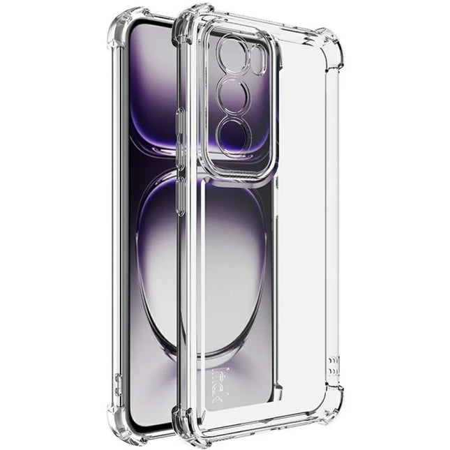 IMAK UX-4 Series for Oppo Reno12 5G (Global) Clear Phone Case Four Corner Shockproof TPU Back Cover