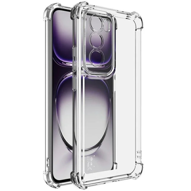 IMAK UX-4 Series for Oppo Reno12 Pro 5G (Global) Clear Phone Case Four Corner Shockproof TPU Back Cover