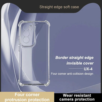 IMAK UX-4 Series for Oppo Reno12 Pro 5G (Global) Clear Phone Case Four Corner Shockproof TPU Back Cover