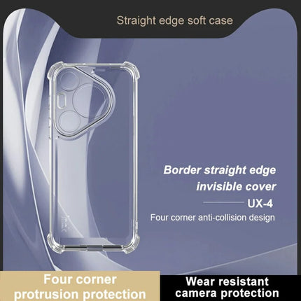 IMAK UX-4 Series Clear Phone Case for Huawei Pura 70 Pro+  /  70 Pro Four Corner Shockproof TPU Back Cover