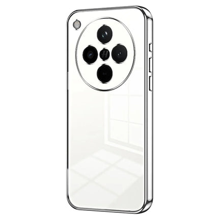 For Oppo Find X8 5G Case Electroplating Frame Soft TPU Phone Cover - Silver