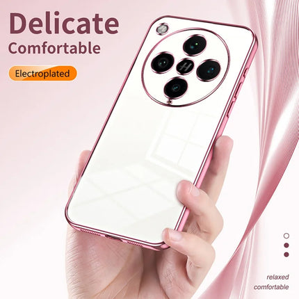 For Oppo Find X8 Pro 5G Case Electroplating Frame Soft TPU Phone Cover