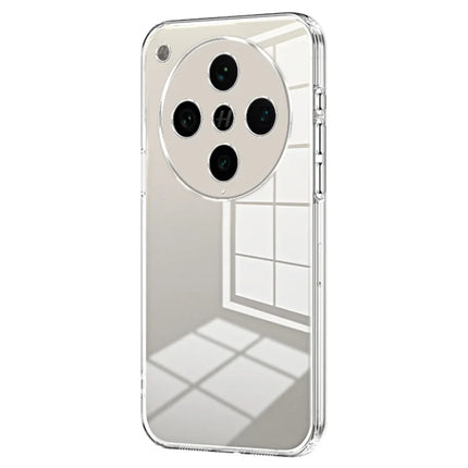 For Oppo Find X8 Pro 5G Case Electroplating Frame Soft TPU Phone Cover - Transparent