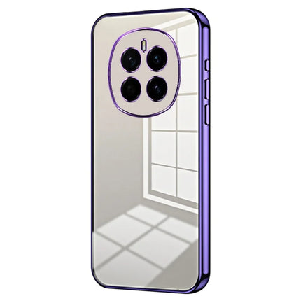 For Honor Magic7 5G Case Electroplating Frame Soft TPU Phone Cover - Purple