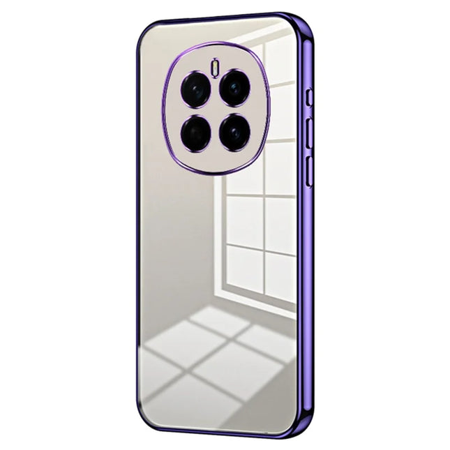 For Honor Magic7 5G Case Electroplating Frame Soft TPU Phone Cover - Purple