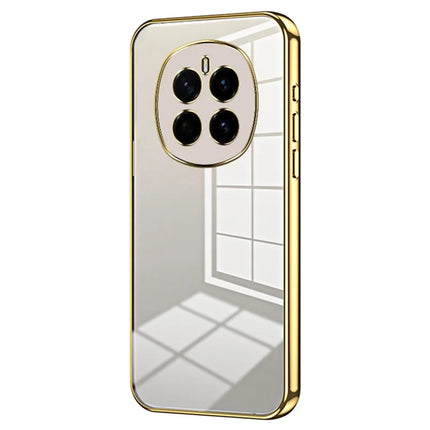 For Honor Magic7 5G Case Electroplating Frame Soft TPU Phone Cover - Gold