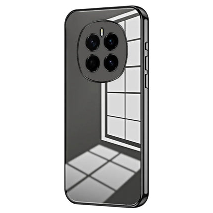 For Honor Magic7 5G Case Electroplating Frame Soft TPU Phone Cover - Black