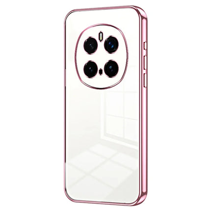 For Honor Magic7 Pro 5G Case Electroplating Frame Soft TPU Phone Cover - Pink