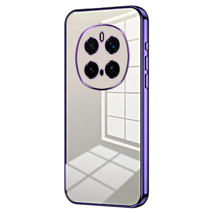 For Honor Magic7 Pro 5G Case Electroplating Frame Soft TPU Phone Cover - Purple