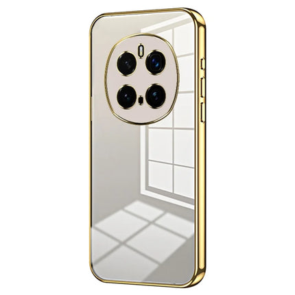 For Honor Magic7 Pro 5G Case Electroplating Frame Soft TPU Phone Cover - Gold