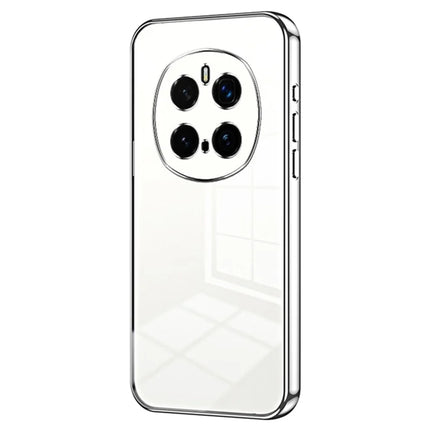 For Honor Magic7 Pro 5G Case Electroplating Frame Soft TPU Phone Cover - Silver
