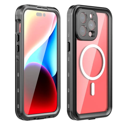 REDPEPPER Dot+ Series For iPhone 15 Pro Max Phone Case Compatible with MagSafe IP68 Waterproof Clear Phone Cover