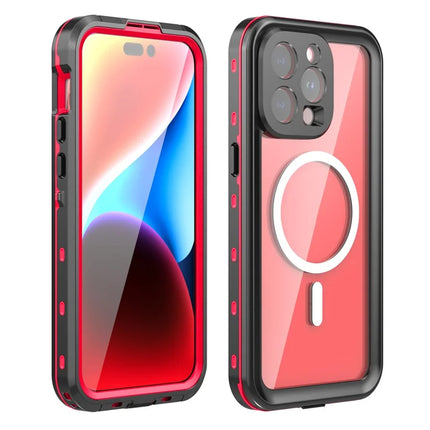 REDPEPPER Dot+ Series For iPhone 15 Pro Max Phone Case Compatible with MagSafe IP68 Waterproof Clear Phone Cover