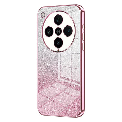 For Oppo Find X8 Pro 5G Case Electroplating Gradient Glitter TPU Phone Cover - Pink