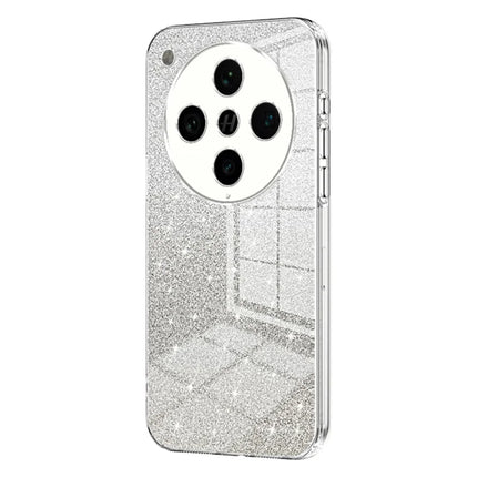 For Oppo Find X8 Pro 5G Case Electroplating Gradient Glitter TPU Phone Cover - Transparent