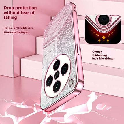 For Oppo Find X8 Pro 5G Case Electroplating Gradient Glitter TPU Phone Cover