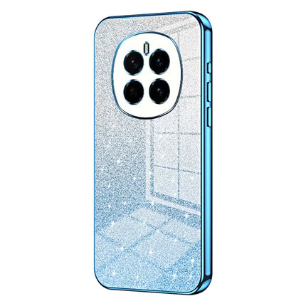 For Honor Magic7 5G Case Electroplating Gradient Glitter TPU Phone Cover - Blue