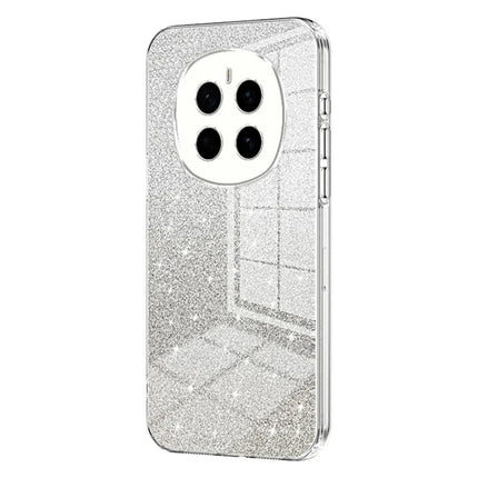 For Honor Magic7 5G Case Electroplating Gradient Glitter TPU Phone Cover - Transparent