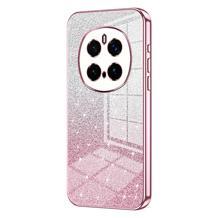 For Honor Magic7 Pro 5G Case Electroplating Gradient Glitter TPU Phone Cover - Pink