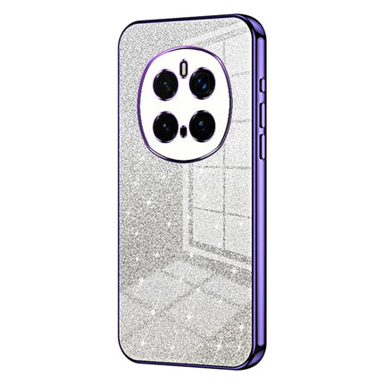For Honor Magic7 Pro 5G Case Electroplating Gradient Glitter TPU Phone Cover - Purple