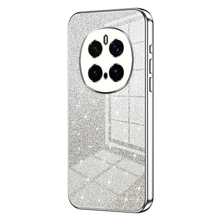 For Honor Magic7 Pro 5G Case Electroplating Gradient Glitter TPU Phone Cover - Silver