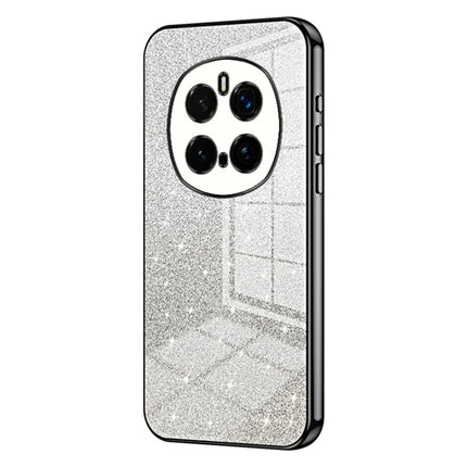 For Honor Magic7 Pro 5G Case Electroplating Gradient Glitter TPU Phone Cover - Black