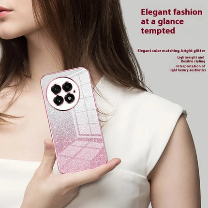 For OnePlus 13 Case Electroplating Gradient Glitter TPU Phone Cover