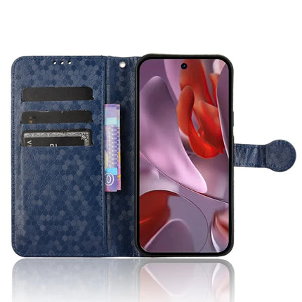 For Google Pixel 9a Wallet Case Dot Pattern Imprint PU Leather Phone Cover