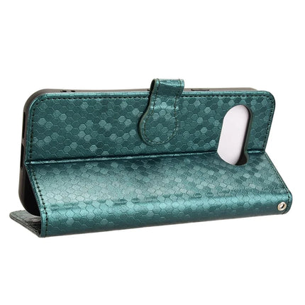 For Google Pixel 9a Wallet Case Dot Pattern Imprint PU Leather Phone Cover