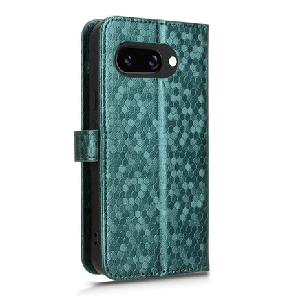 For Google Pixel 9a Wallet Case Dot Pattern Imprint PU Leather Phone Cover