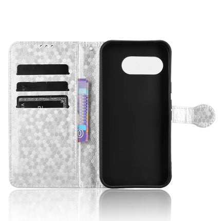 For Google Pixel 9a Wallet Case Dot Pattern Imprint PU Leather Phone Cover