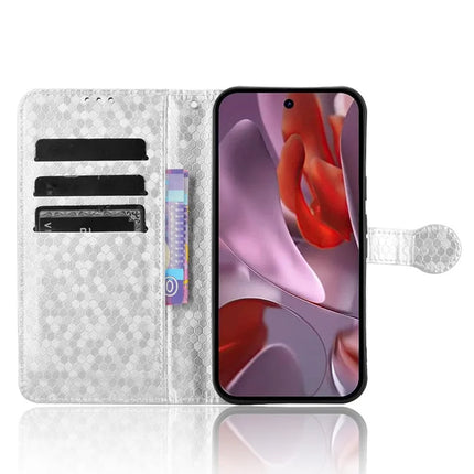 For Google Pixel 9a Wallet Case Dot Pattern Imprint PU Leather Phone Cover