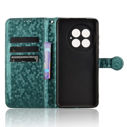 For OnePlus 13 Wallet Case Dot Pattern Imprint PU Leather Phone Cover