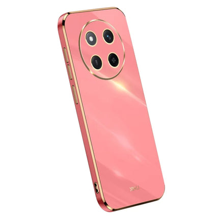 XINLI For Honor X60 Pro 5G Case TPU Phone Cover with Electroplating Frame - Red