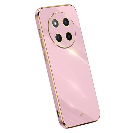 XINLI For Honor X60 Pro 5G Case TPU Phone Cover with Electroplating Frame - Purple