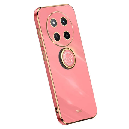 XINLI For Honor X60 Pro 5G Case Ring Kickstand Electroplating TPU Phone Cover - Red