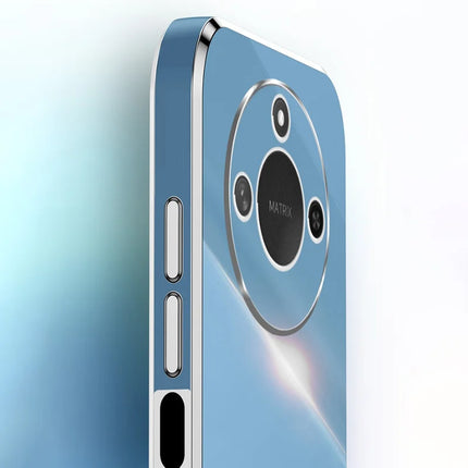 XINLI For Honor X60 5G Case TPU Phone Cover with Electroplating Frame