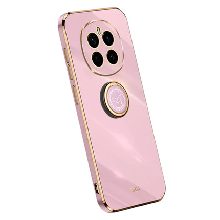 XINLI For Honor Magic7 5G Case Ring Kickstand Electroplating TPU Phone Cover - Purple