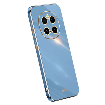 XINLI For Honor Magic7 Pro 5G Case TPU Phone Cover with Electroplating Frame - Blue