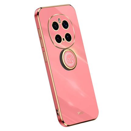 XINLI For Honor Magic7 Pro 5G Case Ring Kickstand Electroplating TPU Phone Cover - Red
